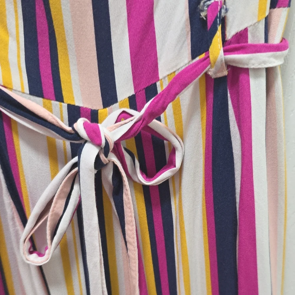 Forever 21 Multi Color Striped Jumpsuit Size Small - Picture 11 of 11